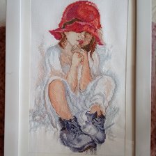 Работа «Мечтающая девочка»