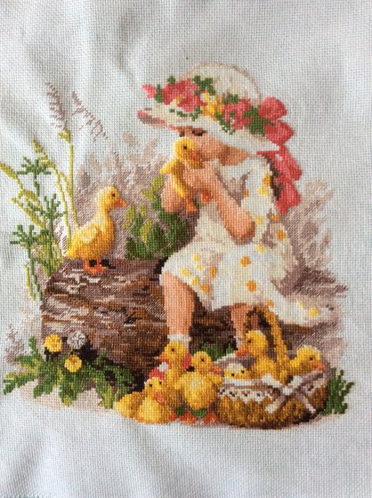 Работа «Девочка с утятами. ( от риолис). Мечта осуществилась!»