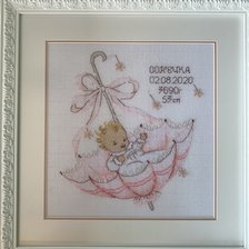 Работа «Набор для вышивания крестом Овен «Маленький подарок. Анечка.»»