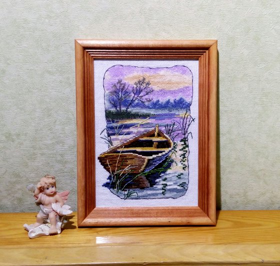 Работа «Плыла, качалась лодочка»