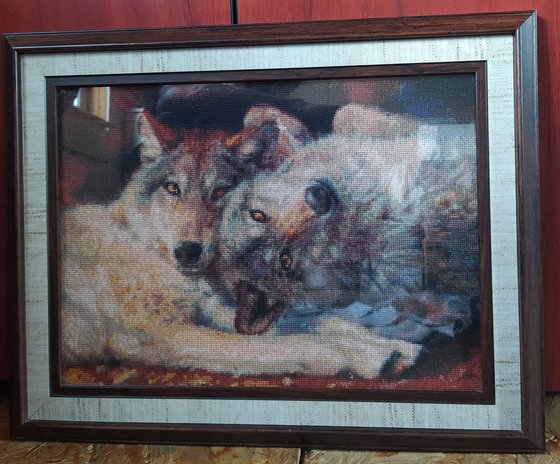 Работа «Пара волков»