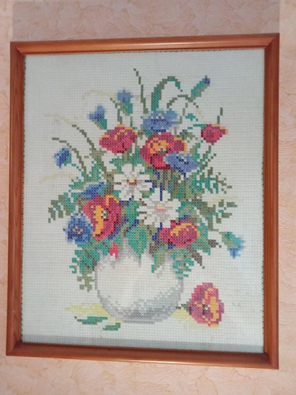 Работа «Полевые цветы. Работа сына»