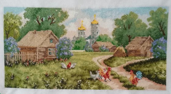 Работа «Сельское утро»