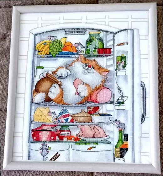 Работа «Кот в холодильнике.»