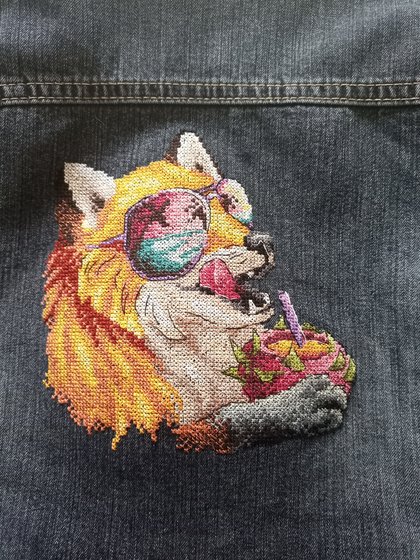 Работа «Лиса на отдыхе МП студия»