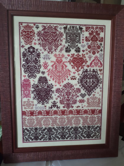 Работа «По мотивам Long Dog Sampler»