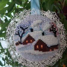 Работа «Зимний домик_пинкип»