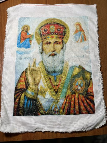 Работа «Икона "Святого Николая Чудотворца"»