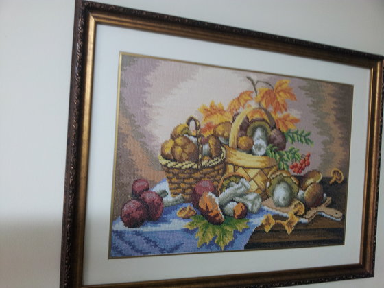 Работа «корзины с грибами»