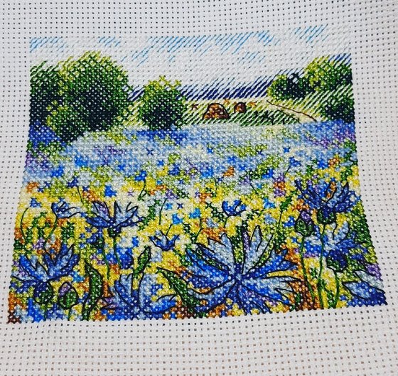 Работа «"Васильковое поле"»