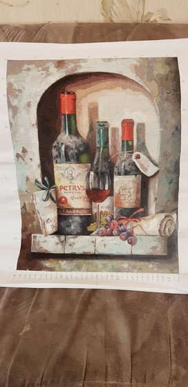 Работа «Натюрморт с вином №2»