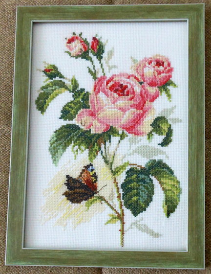 Работа «Роза и бабочка»