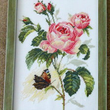 Работа «Роза и бабочка»