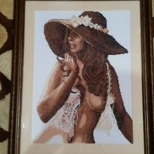 Работа «Дама в шляпе»