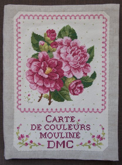 Работа «Обложка карты цветов мулине DMC»