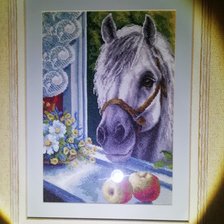 Работа «Лошадь в окошке»