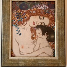 Работа «Климт Материнская любовь»