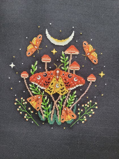 Работа «Грибы и мотыльки»