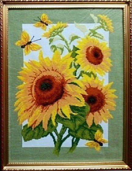 Работа «Подсолнухи»