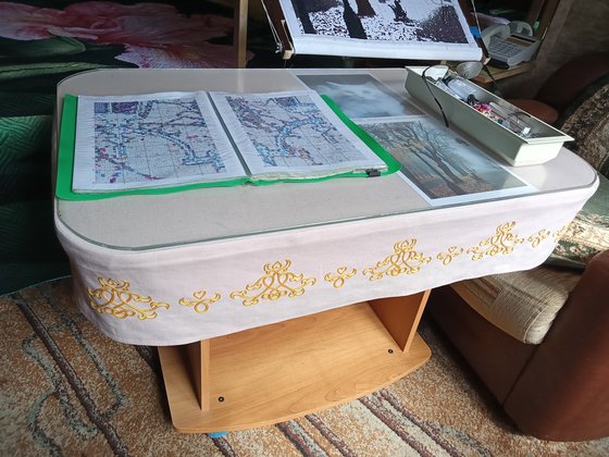 Работа «Скатерть на мой рабочий столик»