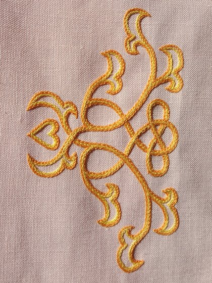 Работа «Узор на маленькой скатерти»