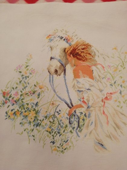 Работа «Леди с белым конем»