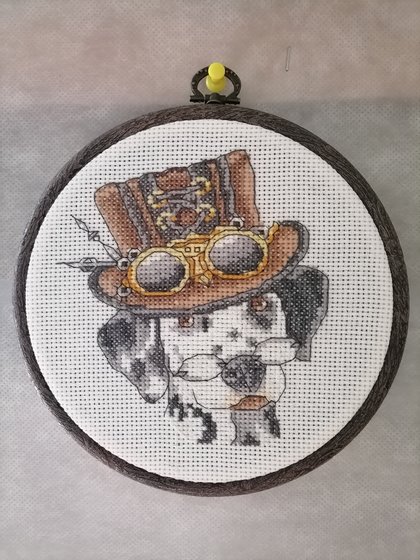 Работа «Пёс в стиле ноор-аrт»