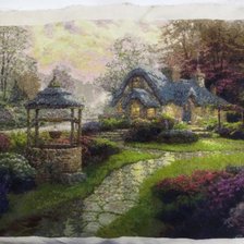 Работа «Вышивка по картине Томаса Кинкейда»