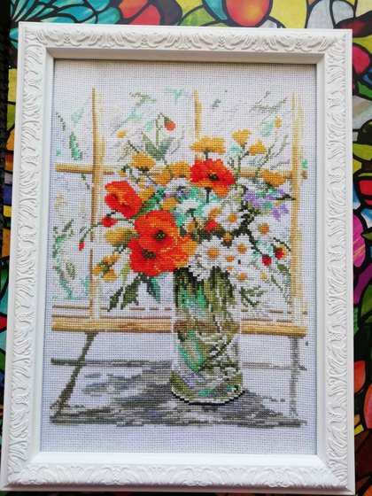 Работа «Букет на окне»