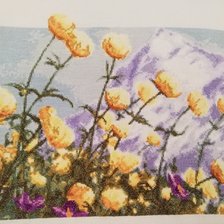 Работа «Горные цветы»