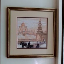 Работа «"У Боровицким ворот Кремля" Силуэты горола»