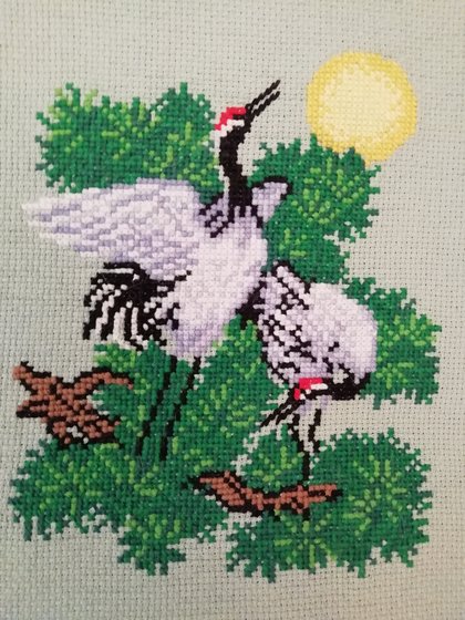 Работа «Миниатюра Аисты»