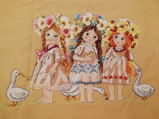 Работа «Подружки»