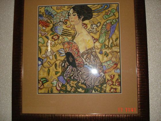 Работа «Климт  "женщина с веером"»