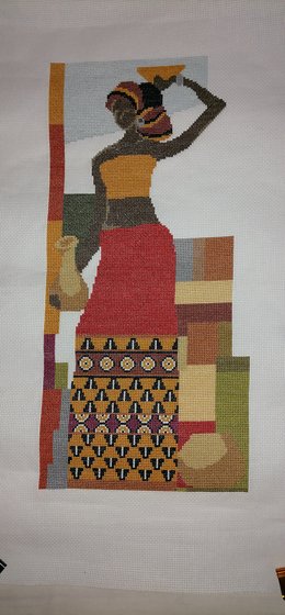 Работа «Африканская красавица»