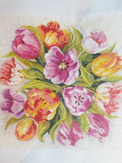 Работа «Тюльпаны»