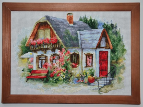 Работа «Красивый загородный дом»