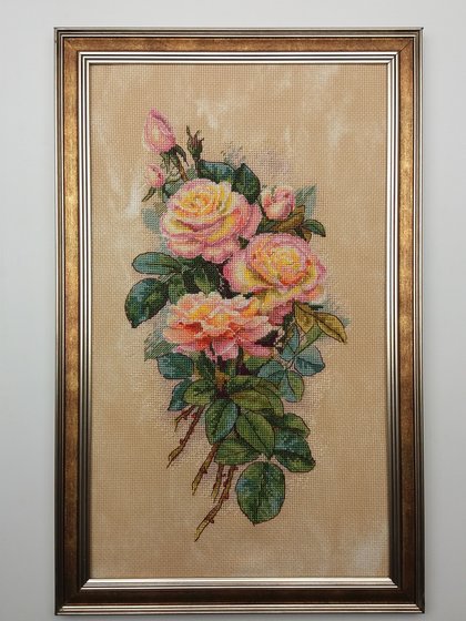 Работа «Винтажные розы»