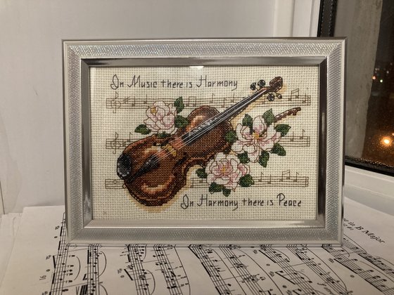 Работа «Музыка - это гармония (набор DMC)»