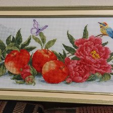 Работа «Яблоки и пионы из кол. З Р»