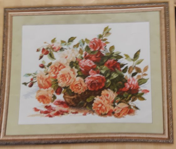 Работа «Букет роз»