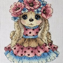 Работа «ЗАЙКА МИ С АНЕМОНАМИ (ПО АВТОРСКОЙ СХЕМЕ А НЕ ПО ПРОГОНУ...!)»