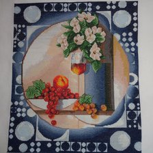 Работа «Натюрморт с магнолией»