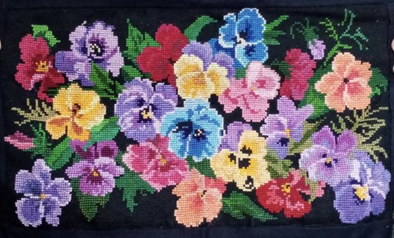 Работа «Анютины глазки»