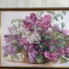 Работа «Букет сирени»