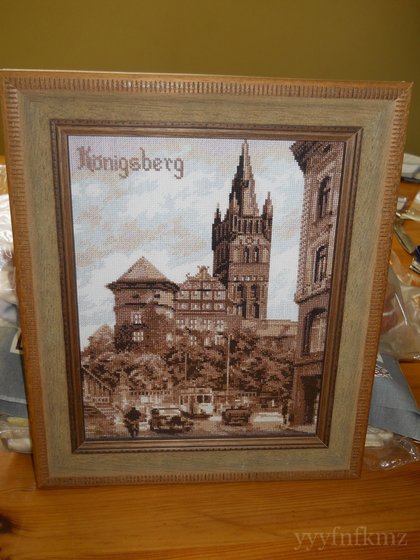 Работа «"Старый Кенигсберг", Палитра, багет дерево, антиблик.»
