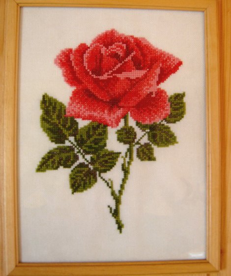 Работа «Роза. Моя первая работа.1994 г.»