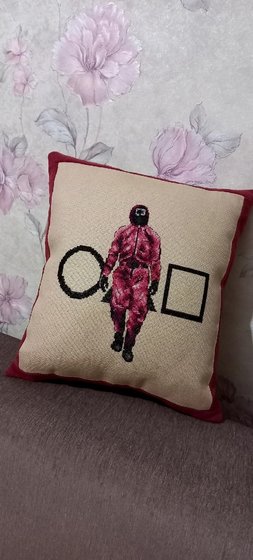 Работа «по игре Кальмар. Подарок Крестнику.»