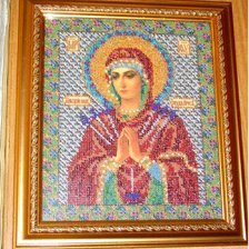 Работа «Богородица Умягчение злых сердец (бисером )»