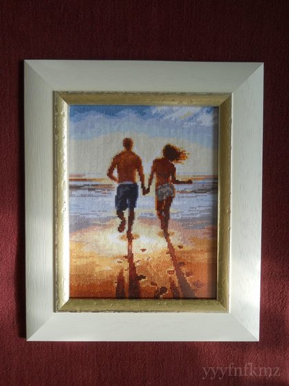 Работа «"К морю", набор Алисы. Багет дерево, антиблик. Лето близко.😊»